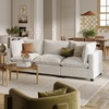 image:imageNathan James Chelsea Modern 2Seater Sofa Loveseat Corduroy Loveseat Sofa with Deep Seat Cushions for Living Room Pearl WhitePearl White