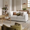 image:imageNathan James Chelsea Modern 2Seater Sofa Loveseat Corduroy Loveseat Sofa with Deep Seat Cushions for Living Room Pearl WhitePearl White