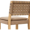 image:imageNathan James Cohen MidCentury Modern Suede Bar Stool Counter Height Chair in Solid Wood Frame with Footrest and Woven Suede Back for Kitchen Natural Brown Set of 4Light Brown