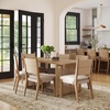 image:imageNathan James Cove Boho Dining Set Solid Wood Dining Table Set for 6 Light Wood Table and Seagrass Chairs Set Light BrownCove Rattan Flax