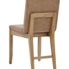 image:imageNathan James Dahlia Modern Kitchen and Dining Chair with Metal Legs and Vegan Leather Upholstery BrownBlack Set of 2Brushed Light Brown