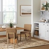 image:imageNathan James Dahlia Modern Kitchen and Dining Chair with Metal Legs and Vegan Leather Upholstery BrownBlack Set of 2Brushed Light Brown