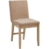 image:imageNathan James Dahlia Modern Kitchen and Dining Chair with Metal Legs and Vegan Leather Upholstery BrownBlack Set of 2Brushed Light Brown