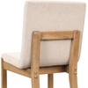image:imageNathan James Dahlia Modern Kitchen and Dining Chair with Metal Legs and Vegan Leather Upholstery BrownBlack Set of 2Brushed Light Brownflax