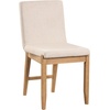 image:imageNathan James Dahlia Modern Kitchen and Dining Chair with Metal Legs and Vegan Leather Upholstery BrownBlack Set of 2Brushed Light Brownflax