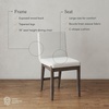 image:imageNathan James Dahlia Modern Kitchen and Dining Chair with Metal Legs and Vegan Leather Upholstery BrownBlack Set of 2Cream Bouclebrushed Dark Brown