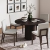 image:imageNathan James Dahlia Modern Kitchen and Dining Chair with Metal Legs and Vegan Leather Upholstery BrownBlack Set of 2Cream Bouclebrushed Dark Brown