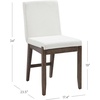 image:imageNathan James Dahlia Modern Kitchen and Dining Chair with Metal Legs and Vegan Leather Upholstery BrownBlack Set of 2Cream Bouclebrushed Dark Brown
