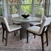 image:imageNathan James Dahlia Modern Kitchen and Dining Chair with Metal Legs and Vegan Leather Upholstery BrownBlack Set of 2Cream Bouclebrushed Dark Brown