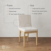 image:imageNathan James Dahlia Modern Kitchen and Dining Chair with Metal Legs and Vegan Leather Upholstery BrownBlack Set of 2Cream Bouclewarm Pine