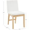 image:imageNathan James Dahlia Modern Kitchen and Dining Chair with Metal Legs and Vegan Leather Upholstery BrownBlack Set of 2Cream Bouclewarm Pine