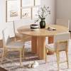 image:imageNathan James Dahlia Modern Kitchen and Dining Chair with Metal Legs and Vegan Leather Upholstery BrownBlack Set of 2Cream Bouclewarm Pine