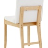 image:imageNathan James Dahlia Modern Kitchen and Dining Chair with Metal Legs and Vegan Leather Upholstery BrownBlack Set of 2Cream Bouclewarm Pine