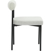 image:imageNathan James Dahlia Modern Kitchen and Dining Chair with Metal Legs and Vegan Leather Upholstery BrownBlack Set of 2Feather Graymatte Black