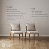 image:imageNathan James Dahlia Modern Kitchen and Dining Chair with Metal Legs and Vegan Leather Upholstery BrownBlack Set of 2FlaxLight Brown