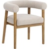 image:imageNathan James Dahlia Modern Kitchen and Dining Chair with Metal Legs and Vegan Leather Upholstery BrownBlack Set of 2FlaxLight Brown
