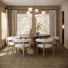 image:imageNathan James Dahlia Modern Kitchen and Dining Chair with Metal Legs and Vegan Leather Upholstery BrownBlack Set of 2FlaxLight Brown
