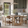 image:imageNathan James Dahlia Modern Kitchen and Dining Chair with Metal Legs and Vegan Leather Upholstery BrownBlack Set of 2Veya Light Brown
