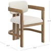 image:imageNathan James Dahlia Modern Kitchen and Dining Chair with Metal Legs and Vegan Leather Upholstery BrownBlack Set of 2Veya Light Brown