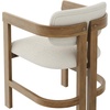image:imageNathan James Dahlia Modern Kitchen and Dining Chair with Metal Legs and Vegan Leather Upholstery BrownBlack Set of 2Veya Light Brown