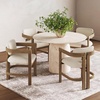 image:imageNathan James Dahlia Modern Kitchen and Dining Chair with Metal Legs and Vegan Leather Upholstery BrownBlack Set of 2Veya Light Brown