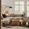 image:imageNathan James Davis Round Wooden Coffee Table Nesting Coffee Table Set Nested Table Furniture for Living Room Light Brown