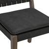 image:imageNathan James Elodia Upholstered Dining Chair with Seagrass Back Solid Wood Modern Dining Room Chair with Natural Flax Upholstery Light BrownBlack
