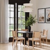 image:imageNathan James Elodia Upholstered Dining Chair with Seagrass Back Solid Wood Modern Dining Room Chair with Natural Flax Upholstery Light BrownElodia Natural FlaxSeagrass