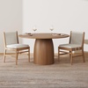 image:imageNathan James Elodia Upholstered Dining Chair with Seagrass Back Solid Wood Modern Dining Room Chair with Natural Flax Upholstery Light BrownLight BrownGray