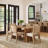 image:imageNathan James Elodia Upholstered Dining Chair with Seagrass Back Solid Wood Modern Dining Room Chair with Natural Flax Upholstery Light BrownNatural FlaxSeagrass