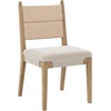 image:imageNathan James Elodia Upholstered Dining Chair with Seagrass Back Solid Wood Modern Dining Room Chair with Natural Flax Upholstery Light BrownNatural FlaxSeagrass
