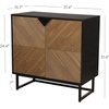 image:imageNathan James Enloe Modern Storage Free Standing Accent Cabinet TV Stand with Doors in a Rustic Pine Wood Finish and Gold Metal Base for Hallway Entryway or Living Room BrownWhiteGold Set of 2Matte Blackbrushed Fir