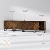 image:imageNathan James Enloe Modern Storage Free Standing Accent Cabinet TV Stand with Doors in a Rustic Pine Wood Finish and Gold Metal Base for Hallway Entryway or Living Room BrownWhiteGold Set of 2Walnutmatte Black