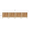 image:imageNathan James Enloe Modern Storage Free Standing Accent Cabinet TV Stand with Doors in a Rustic Pine Wood Finish and Gold Metal Base for Hallway Entryway or Living Room BrownWhiteGold Set of 2Matte Whitenatural Washpale Gold