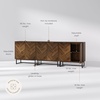 image:imageNathan James Enloe Modern Storage Free Standing Accent Cabinet TV Stand with Doors in a Rustic Pine Wood Finish and Gold Metal Base for Hallway Entryway or Living Room BrownWhiteGold Set of 2Walnutmatte Black