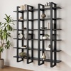 image:imageNathan James Floating Wall Book Shelves 3Tier Display Shelf Decorative Modular Shelf in Solid Wood for Bedroom Nursery Bathroom or Kitchen Set of 2Black Oak