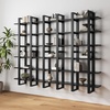 image:imageNathan James Floating Wall Book Shelves 3Tier Display Shelf Decorative Modular Shelf in Solid Wood for Bedroom Nursery Bathroom or Kitchen Set of 2Black Oak