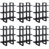 image:imageNathan James Floating Wall Book Shelves 3Tier Display Shelf Decorative Modular Shelf in Solid Wood for Bedroom Nursery Bathroom or Kitchen Set of 2Black Oak