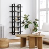 image:imageNathan James Floating Wall Book Shelves 3Tier Display Shelf Decorative Modular Shelf in Solid Wood for Bedroom Nursery Bathroom or Kitchen Set of 2Black Oak