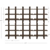 image:imageNathan James Floating Wall Book Shelves 3Tier Display Shelf Decorative Modular Shelf in Solid Wood for Bedroom Nursery Bathroom or Kitchen Set of 2Brushed Dark Brown