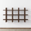 image:imageNathan James Floating Wall Book Shelves 3Tier Display Shelf Decorative Modular Shelf in Solid Wood for Bedroom Nursery Bathroom or Kitchen Set of 2Brushed Dark Brown