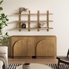 image:imageNathan James Floating Wall Book Shelves 3Tier Display Shelf Decorative Modular Shelf in Solid Wood for Bedroom Nursery Bathroom or Kitchen Set of 2Frankie Light Brown