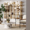 image:imageNathan James Floating Wall Book Shelves 3Tier Display Shelf Decorative Modular Shelf in Solid Wood for Bedroom Nursery Bathroom or Kitchen Set of 2Light Brown