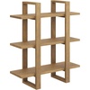 image:imageNathan James Floating Wall Book Shelves 3Tier Display Shelf Decorative Modular Shelf in Solid Wood for Bedroom Nursery Bathroom or Kitchen Set of 2Light Brown