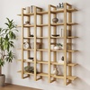 image:imageNathan James Floating Wall Book Shelves 3Tier Display Shelf Decorative Modular Shelf in Solid Wood for Bedroom Nursery Bathroom or Kitchen Set of 2Light Brown
