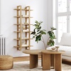 image:imageNathan James Floating Wall Book Shelves 3Tier Display Shelf Decorative Modular Shelf in Solid Wood for Bedroom Nursery Bathroom or Kitchen Set of 2Light Brown