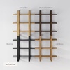 image:imageNathan James Floating Wall Book Shelves 3Tier Display Shelf Decorative Modular Shelf in Solid Wood for Bedroom Nursery Bathroom or Kitchen Set of 2Light Brown