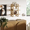 image:imageNathan James Floating Wall Book Shelves 3Tier Display Shelf Decorative Modular Shelf in Solid Wood for Bedroom Nursery Bathroom or Kitchen Set of 2Light Brown