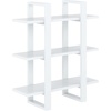image:imageNathan James Floating Wall Book Shelves 3Tier Display Shelf Decorative Modular Shelf in Solid Wood for Bedroom Nursery Bathroom or Kitchen Set of 2Matte White