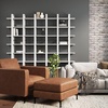 image:imageNathan James Floating Wall Book Shelves 3Tier Display Shelf Decorative Modular Shelf in Solid Wood for Bedroom Nursery Bathroom or Kitchen Set of 2Matte White